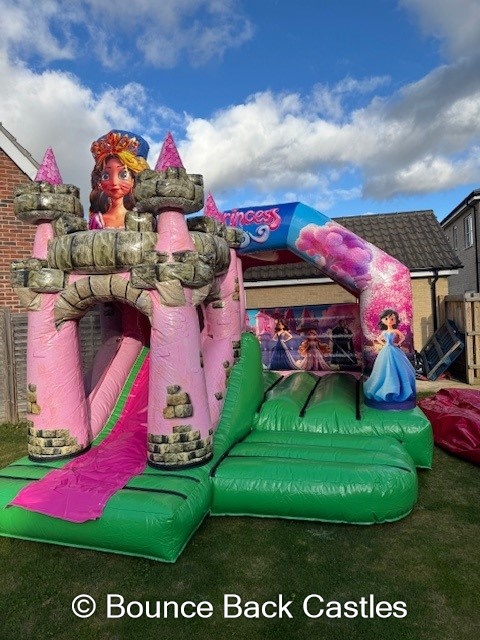Bounce Back Castles | Princess Bounce & Front Slide